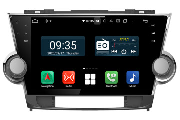 Toyota highlander 2008-2013 aftermarket radio upgrade carplay dab 