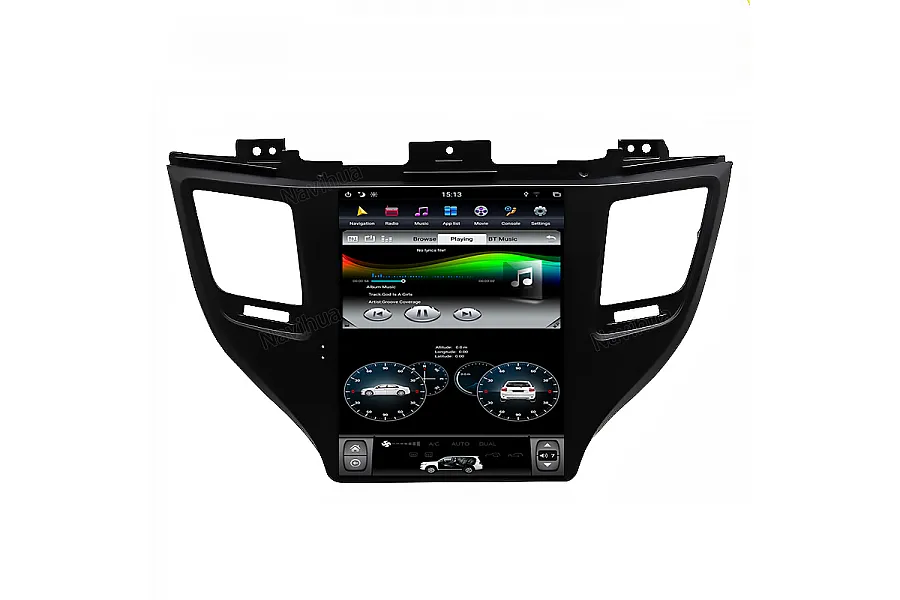 Hyundai Tucson 2015-2018 Tesla style 10.4 inch Android Car DVD Player 