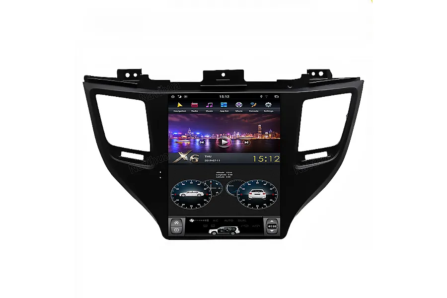 Hyundai Tucson 2015-2018 Tesla style 10.4 inch Android Car DVD Player 