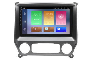 Chevrolet Silverado Plateado 2014-2019 Aftermarket Radio Upgrade 