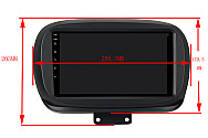 Fiat 500X 2014-2019 Aftermarket Radio Upgrade Car stereo Carplay 