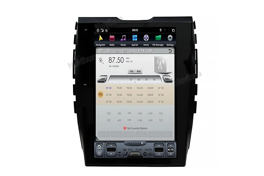 Ford Edge 2015 Tesla style 12.1 inch Android Car DVD Player 
