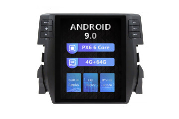 Honda Civic 2016 Tesla style 10.4 inch Android Car DVD Player 