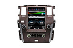 Nissan Patrol SE Plus--Wooden High End Tesla style 12.1 inch Android Car DVD Player 