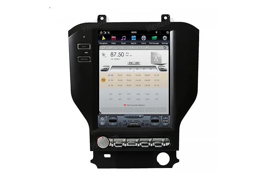 Ford Mustang 2011-2016 Tesla style 11.8 inch Android Car DVD Player 