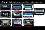 VW passat golf touran caddy transporter aftermarket radio upgrade carplay gps DAB  