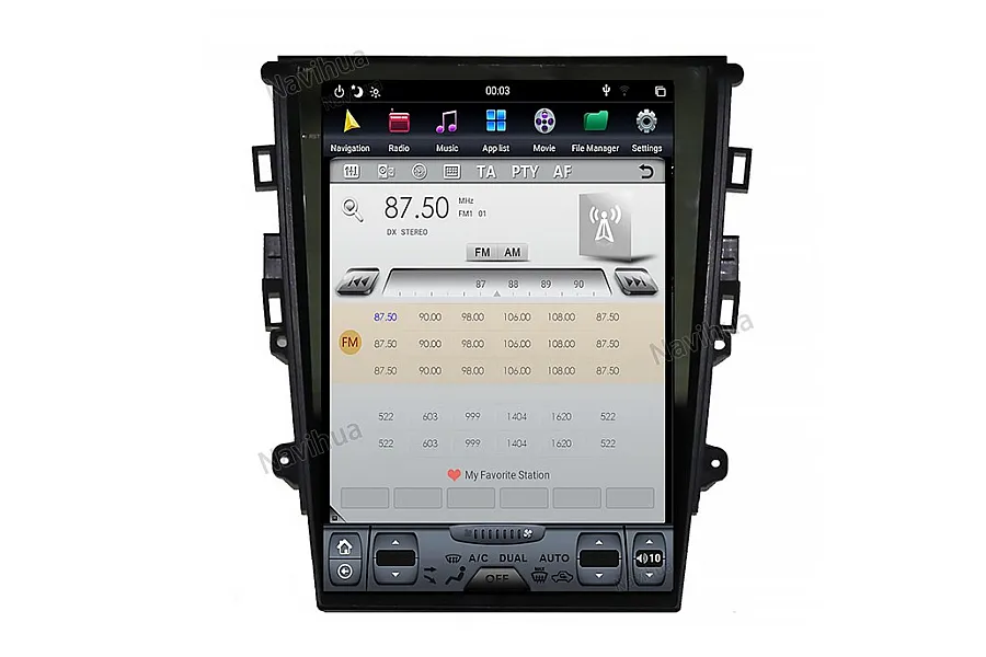 Ford Mondeo 2013-2017 Tesla style 12.1 inch Android Car DVD Player 