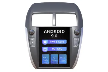 Mitsubishi ASX Tesla style 10.4 inch Android Car DVD Player 