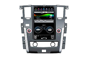 Nissan Patrol XE Plus Silver Tesla style 13.6 inch Android Car DVD Player 