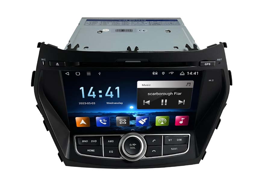 Hyundai Santa Fe/IX45 2013-2017 Autoradio GPS Aftermarket Android Head Unit Navigation Car Stereo 
