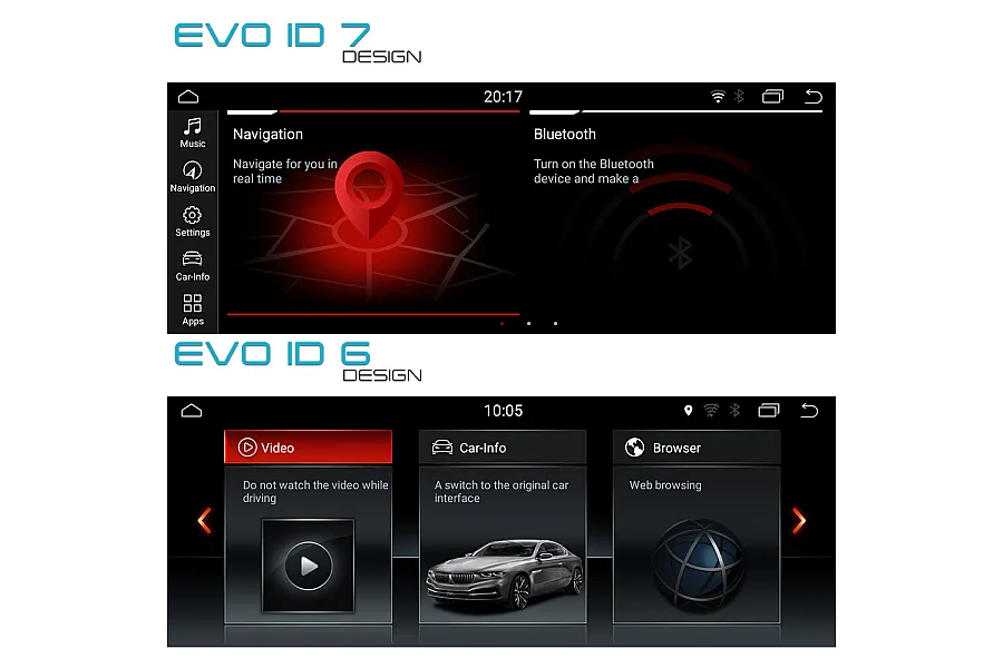 BMW E60 E61 E90 E91 E92 CIC 8.8" Touchscreen Android GPS Navigation Car Stereo CarPlay DAB