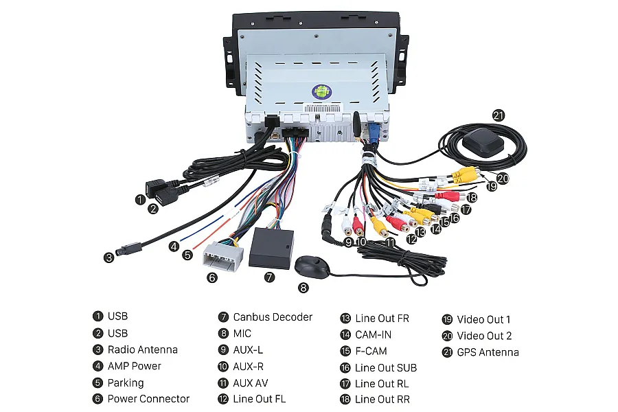 Jeep Series Autoradio GPS Aftermarket Android Head Unit Navigation Car Stereo 