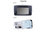 Mercedes-Benz A/C/CLK/E/G/M/ML/S radio replacement upgrade dab carplay bluetooth 