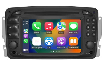 Mercedes-Benz A/C/CLK/E/G/M/ML/S radio replacement upgrade dab carplay bluetooth 