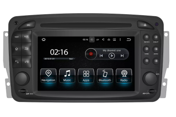 Mercedes-Benz A/C/CLK/E/G/M/ML/S radio replacement upgrade dab carplay bluetooth 