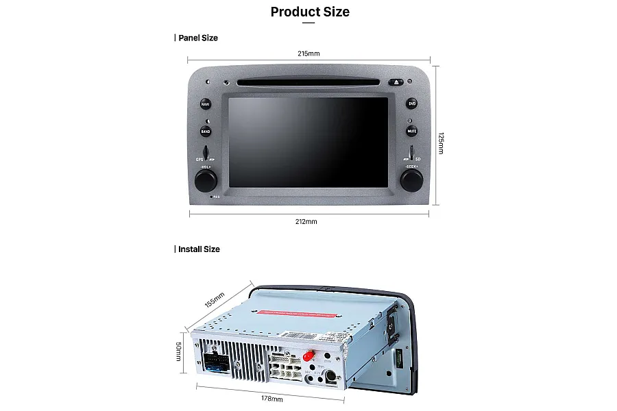 Alfa Romeo 147 GT Advanced Android Navigation Car Stereo Head Unit upgrade