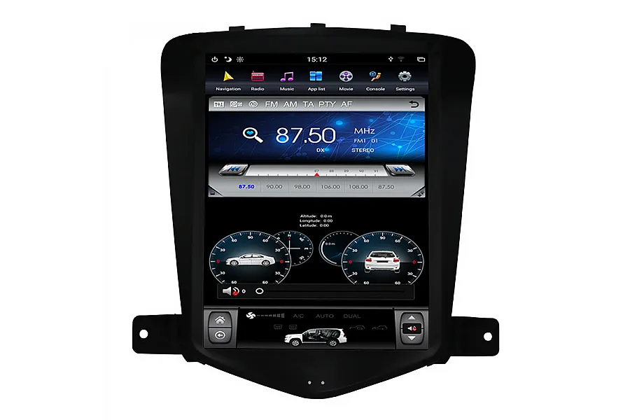 Chevrolet Cruze 2009-2013 vertical Tesla style  9.7 inch Android Car DVD Player