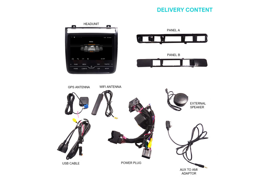 VW Touareg 2011-2017 RNS850 Aftermarket Radio Upgrade