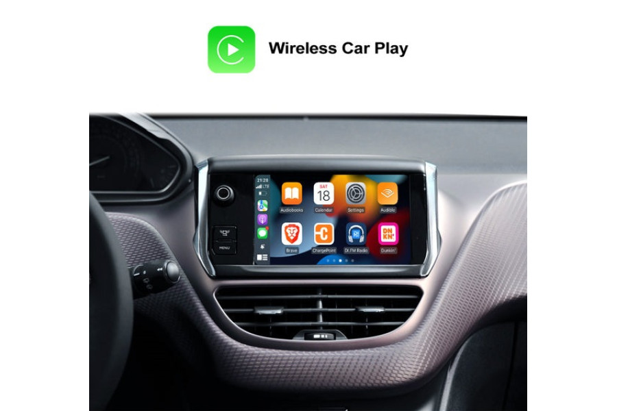 Wireless Apple Carplay and Android auto built-in to the head unit