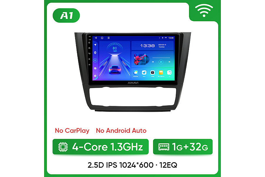 BMW 1 Series E81-E88 2004-2012 with CarPlay Multimedia & Video Player