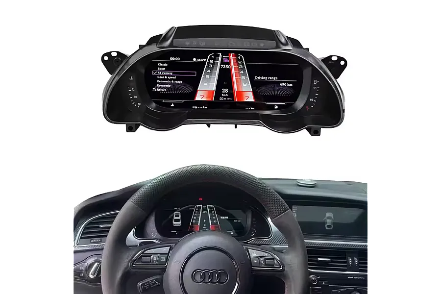 LCD Digital Cluster Speedometer Dashboard for Audi A4 A5 S5 B8 2009-2016