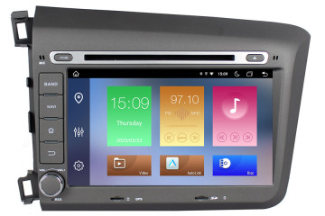 Honda Civic 2012-2015 Autoradio GPS Aftermarket Android Head Unit Navigation Car Stereo 