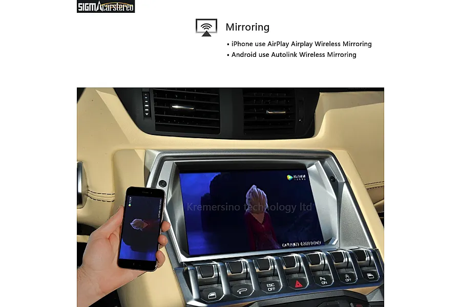 Lamborghini Aventador 2011-2016 MMI models Wireless CarPlay Android Auto Smart Module