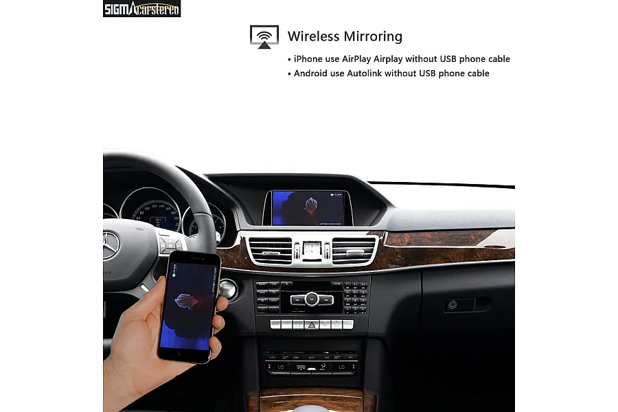 Mercedes Benz E Class GLE-1 MMI Wireless CarPlay Android Auto 