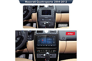 Maserati Quattroporte 2004-2008 Aftermarket Radio Upgrade Apple carplay Android auto
