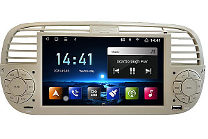 Fiat 500 2007-2012 Autoradio GPS Aftermarket Android Head Unit Navigation Carstereo Carplay dab 