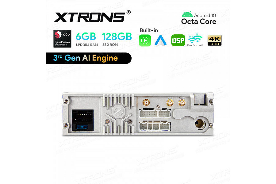 7" Snapdragon 665 AI Solution Octa Core 6GB + 128GB Android Stereo Navigation (4G LTE*) Universal Custom Fit for BMW/Rover/MG