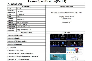 Lexus RX270 Android 13.0, 4g/64gb 8-core Android head unit 