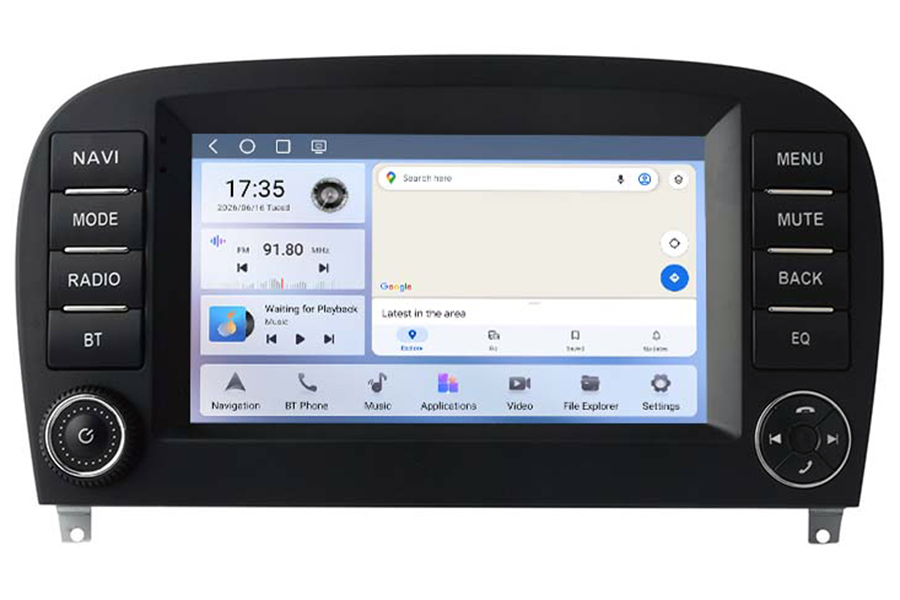 Mercedes-Benz SL R230 Radio Upgrade Apple carplay Android