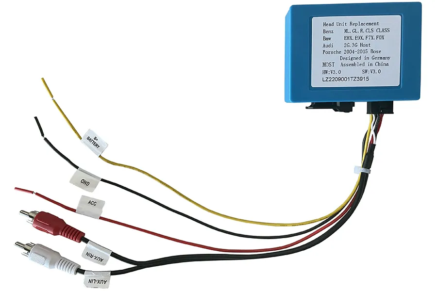 Fiber Optic MOST Adapter for AUDI/BMW/Mercedes-Benz/Porsche/VW