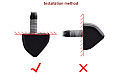 Universal reversing camera drill hole image