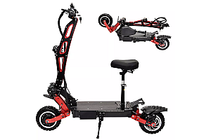 11inch off road 60V 27AH 6000w Double motor Electric scooter