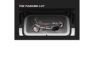 10.5 inch city tire 60V27AH 2400W Double motor electric scooter
