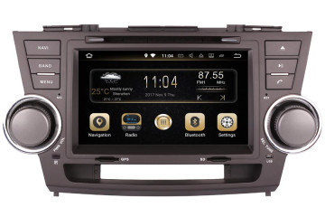 Toyota Highlander 2008-2013 Autoradio GPS Aftermarket Android Head Unit Navigation Car Stereo 
