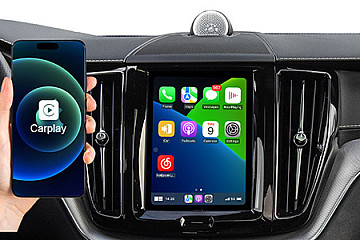 Infotainment Screen Upgrade for Volvo S60 S90 V90 XC40 XC60 XC90 with Apple Carplay, Android Auto