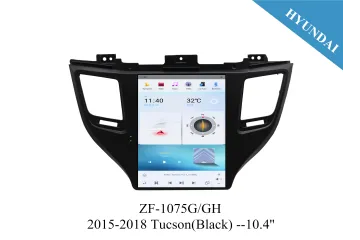 Hyundai 2015-2017 Tucson 10.4 inch Tesla Style Apple CarPlay Android Radio Upgrade