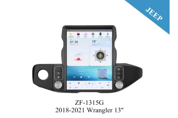 Jeep 2011-2021 Wrangler 13 inch Tesla Style Apple CarPlay Android Radio Upgrade