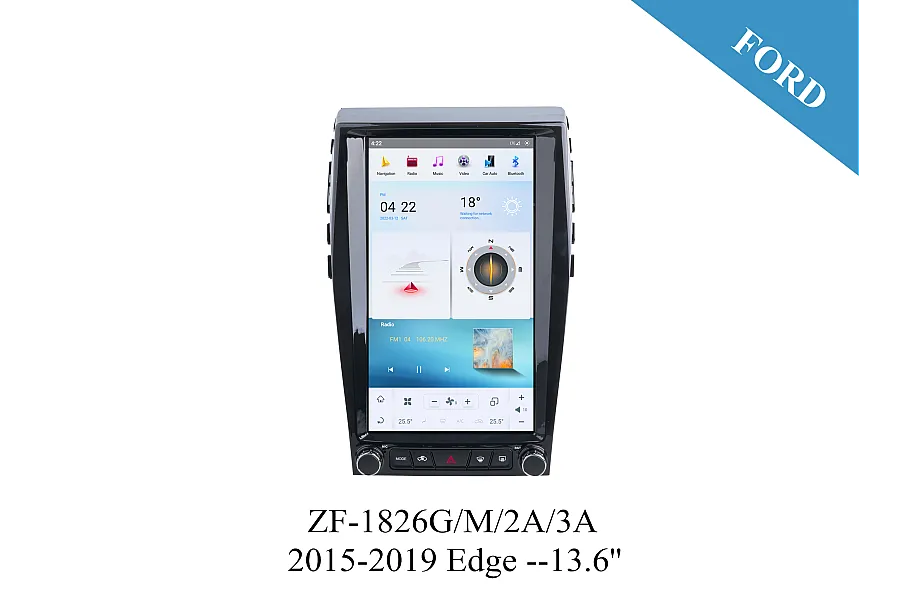 Ford 2015-2019 Tesla Style Apple CarPlay Android Radio Upgrade