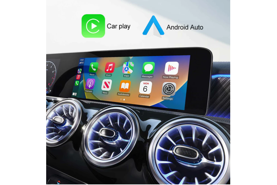 Wireless Apple Carplay and Android auto built-in to the head unit