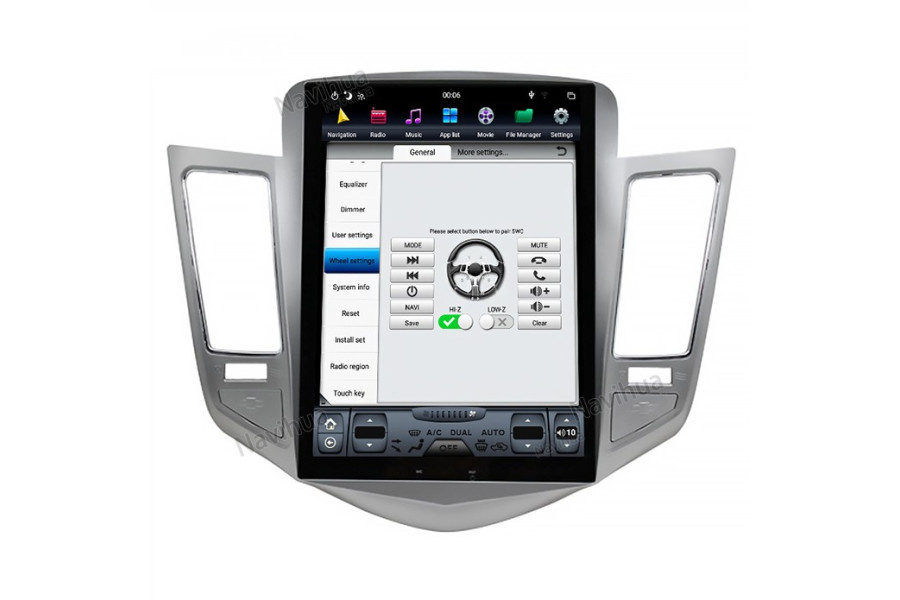 Chevrolet Classic Cruze Tesla style 10.4 inch Android Car DVD Player 