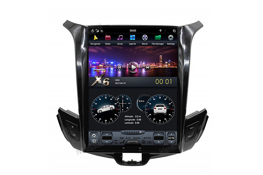Chevrolet Cruze 2015 Tesla style 10.4 inch Android Car DVD Player image