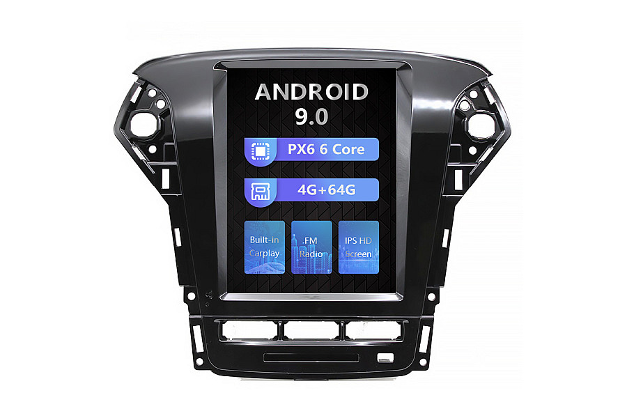 Ford Mondeo 2011-2013 Tesla style 10.4" Android Car DVD Player image