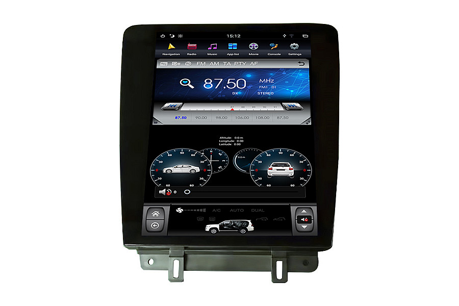 Ford Mustang 2010-2013 Tesla style 12.1" Android Car DVD Player image