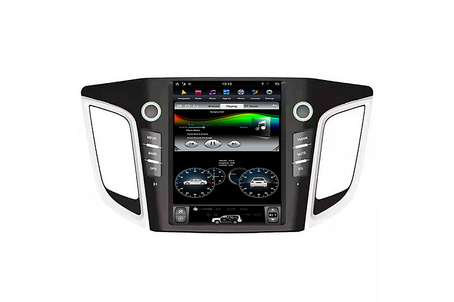 Hyundai IX25 Tesla style 10.4 inch Android Car DVD Player image