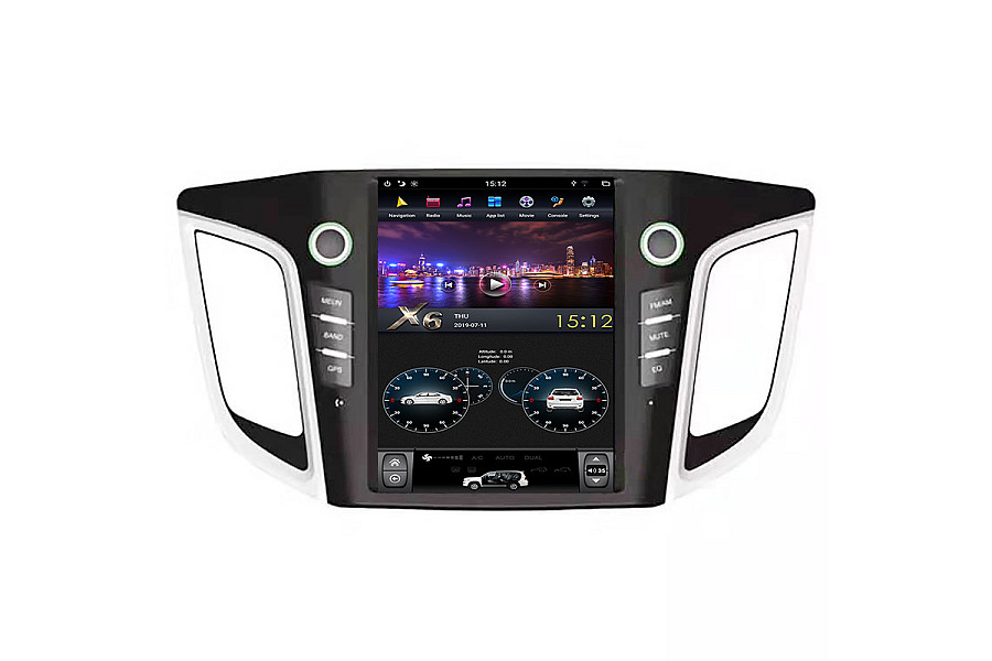 Hyundai IX25 Tesla style 10.4 inch Android Car DVD Player image