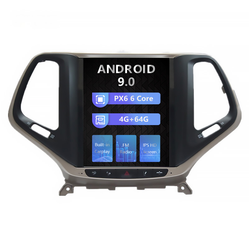 Jeep Cherokee 2016 Tesla style 10.4 inch Android Car DVD Player image